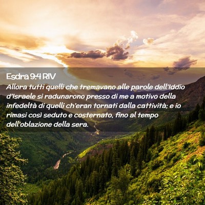 Picture 02 - Esdra 9:4 RIV - Allora tutti quelli che tremavano alle parole - Bible Verse Picture