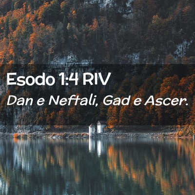 Picture 02 - Esodo 1:4 RIV - Dan e Neftali, Gad e - Bible Verse Picture