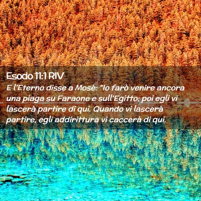 Picture 02 - Esodo 11:1 RIV - E l’Eterno disse a Mosè: “Io farò venire - Bible Verse Picture