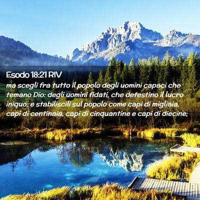 Picture 02 - Esodo 18:21 RIV - ma scegli fra tutto il popolo degli uomini capaci - Bible Verse Picture