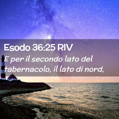 Picture 02 - Esodo 36:25 RIV - E per il secondo lato del tabernacolo, il lato di - Bible Verse Picture