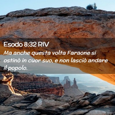 Picture 02 - Esodo 8:32 RIV - Ma anche questa volta Faraone si ostinò in cuor - Bible Verse Picture