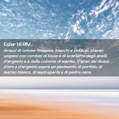Picture 02 - Ester 1:6 RIV - Arazzi di cotone finissimo, bianchi e violacei, - Bible Verse Picture
