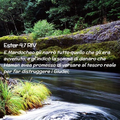 Picture 02 - Ester 4:7 RIV - E Mardocheo gli narrò tutto quello che gli era - Bible Verse Picture