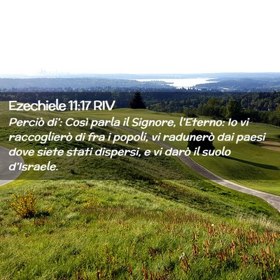 Picture 02 - Ezechiele 11:17 RIV - Perciò di’: Così parla il Signore, - Bible Verse Picture