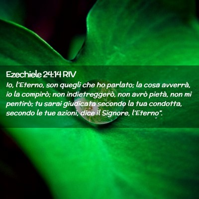 Picture 02 - Ezechiele 24:14 RIV - Io, l’Eterno, son quegli che ho parlato; la - Bible Verse Picture