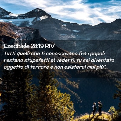 Picture 02 - Ezechiele 28:19 RIV - Tutti quelli che ti conoscevano fra i popoli - Bible Verse Picture