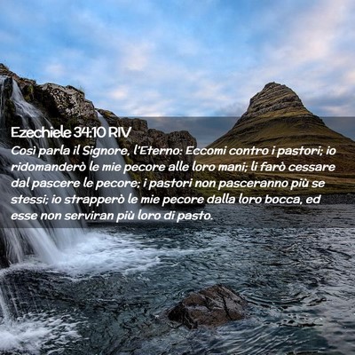 Picture 02 - Ezechiele 34:10 RIV - Così parla il Signore, l’Eterno: Eccomi contro - Bible Verse Picture