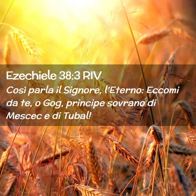 Picture 02 - Ezechiele 38:3 RIV - Così parla il Signore, l’Eterno: Eccomi da te, - Bible Verse Picture