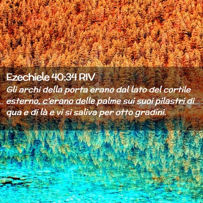 Picture 02 - Ezechiele 40:34 RIV - Gli archi della porta erano dal lato del cortile - Bible Verse Picture