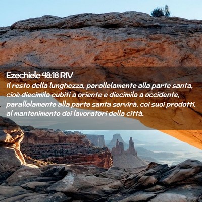 Picture 02 - Ezechiele 48:18 RIV - Il resto della lunghezza, parallelamente alla - Bible Verse Picture