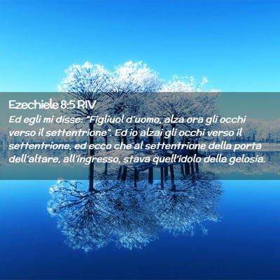 Picture 02 - Ezechiele 8:5 RIV - Ed egli mi disse: “Figliuol d’uomo, alza ora - Bible Verse Picture