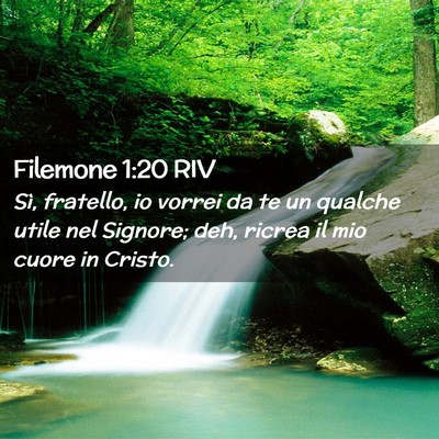 Picture 02 - Filemone 1:20 RIV - Sì, fratello, io vorrei da te un qualche utile - Bible Verse Picture