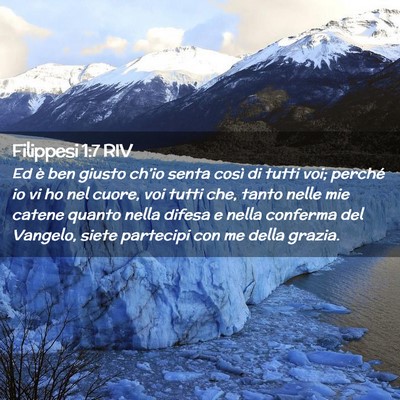 Picture 02 - Filippesi 1:7 RIV - Ed è ben giusto ch’io senta così di tutti - Bible Verse Picture