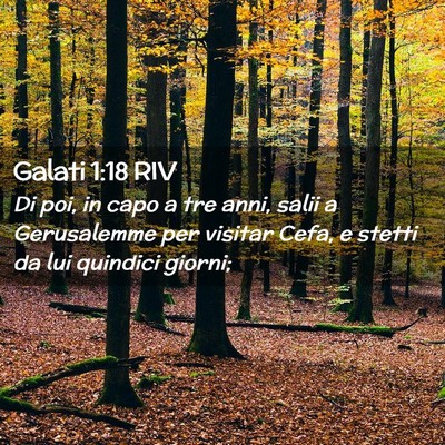 Picture 02 - Galati 1:18 RIV - Di poi, in capo a tre anni, salii a Gerusalemme - Bible Verse Picture