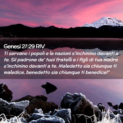 Picture 02 - Genesi 27:29 RIV - Ti servano i popoli e le nazioni s’inchinino - Bible Verse Picture