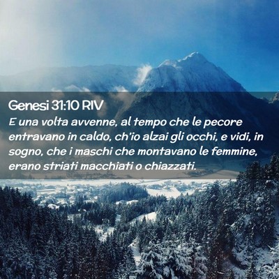 Picture 02 - Genesi 31:10 RIV - E una volta avvenne, al tempo che le pecore - Bible Verse Picture