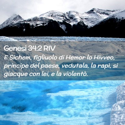 Picture 02 - Genesi 34:2 RIV - E Sichem, figliuolo di Hemor lo Hivveo, principe - Bible Verse Picture