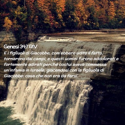 Picture 02 - Genesi 34:7 RIV - E i figliuoli di Giacobbe, com’ebbero udito il - Bible Verse Picture
