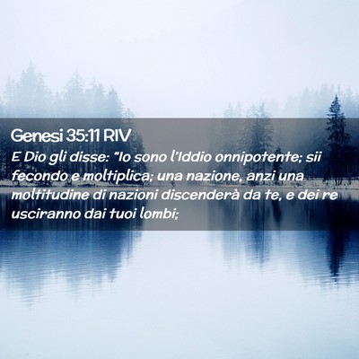 Picture 02 - Genesi 35:11 RIV - E Dio gli disse: “Io sono l’Iddio - Bible Verse Picture