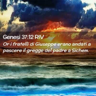 Picture 02 - Genesi 37:12 RIV - Or i fratelli di Giuseppe erano andati a pascere - Bible Verse Picture