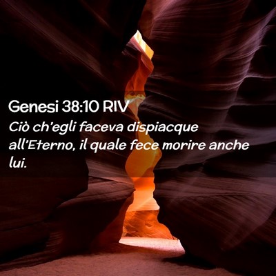 Picture 02 - Genesi 38:10 RIV - Ciò ch’egli faceva dispiacque all’Eterno, il - Bible Verse Picture