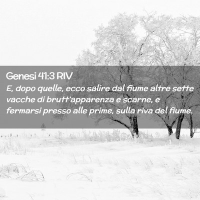 Picture 02 - Genesi 41:3 RIV - E, dopo quelle, ecco salire dal fiume altre sette - Bible Verse Picture