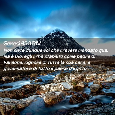 Picture 02 - Genesi 45:8 RIV - Non siete dunque voi che m’avete mandato qua, - Bible Verse Picture