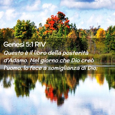 Picture 02 - Genesi 5:1 RIV - Questo è il libro della posterità d’Adamo. - Bible Verse Picture