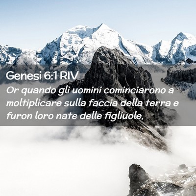 Picture 02 - Genesi 6:1 RIV - Or quando gli uomini cominciarono a moltiplicare - Bible Verse Picture