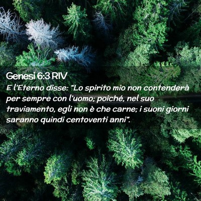 Picture 02 - Genesi 6:3 RIV - E l’Eterno disse: “Lo spirito mio non - Bible Verse Picture