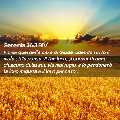 Picture 02 - Geremia 36:3 RIV - Forse quei della casa di Giuda, udendo tutto il - Bible Verse Picture
