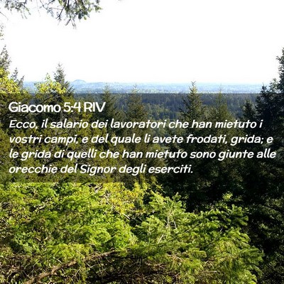 Picture 02 - Giacomo 5:4 RIV - Ecco, il salario dei lavoratori che han mietuto i - Bible Verse Picture