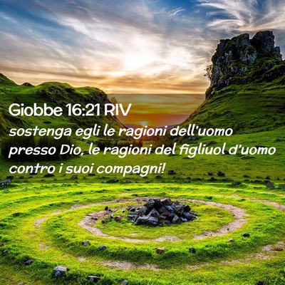 Picture 02 - Giobbe 16:21 RIV - sostenga egli le ragioni dell’uomo presso Dio, - Bible Verse Picture
