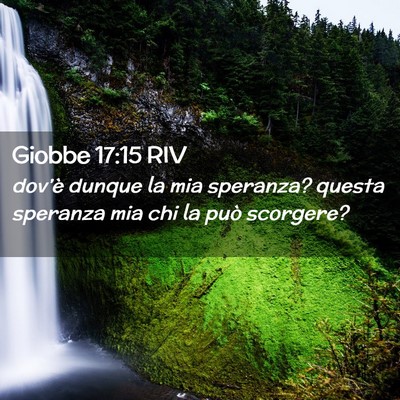 Picture 02 - Giobbe 17:15 RIV - dov’è dunque la mia speranza? questa speranza - Bible Verse Picture
