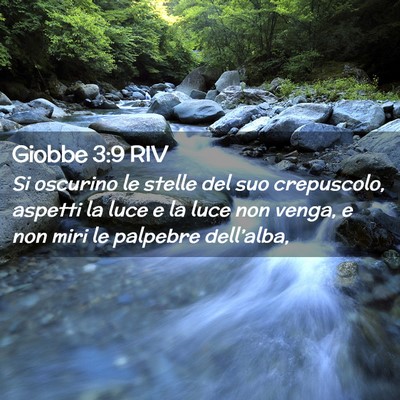 Picture 02 - Giobbe 3:9 RIV - Si oscurino le stelle del suo crepuscolo, aspetti - Bible Verse Picture