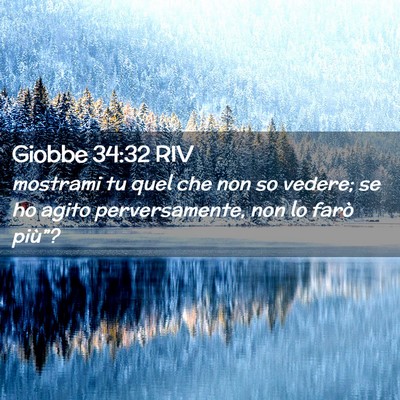 Picture 02 - Giobbe 34:32 RIV - mostrami tu quel che non so vedere; se ho agito - Bible Verse Picture