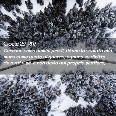 Picture 02 - Gioele 2:7 RIV - Corrono come uomini prodi, dànno la scalata alle - Bible Verse Picture