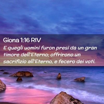 Picture 02 - Giona 1:16 RIV - E quegli uomini furon presi da un gran timore - Bible Verse Picture