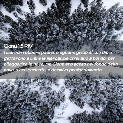 Picture 02 - Giona 1:5 RIV - I marinari ebbero paura, e ognuno gridò al suo - Bible Verse Picture