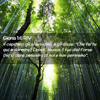 Picture 02 - Giona 1:6 RIV - Il capitano gli si avvicinò, e gli disse: “Che - Bible Verse Picture