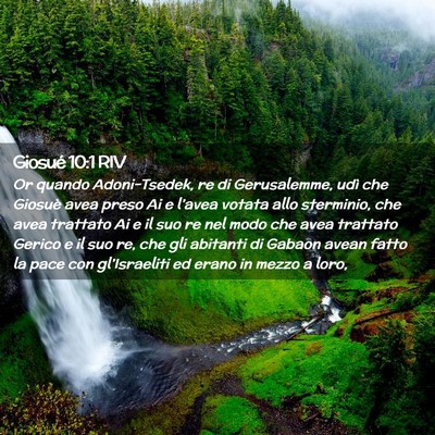 Picture 02 - Giosué 10:1 RIV - Or quando Adoni-Tsedek, re di Gerusalemme, udì - Bible Verse Picture