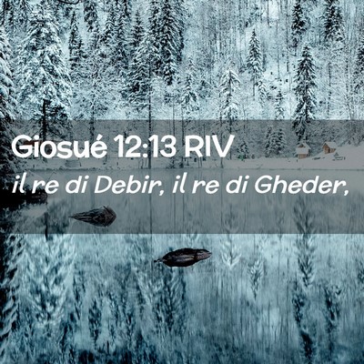 Picture 02 - Giosué 12:13 RIV - il re di Debir, il re di - Bible Verse Picture