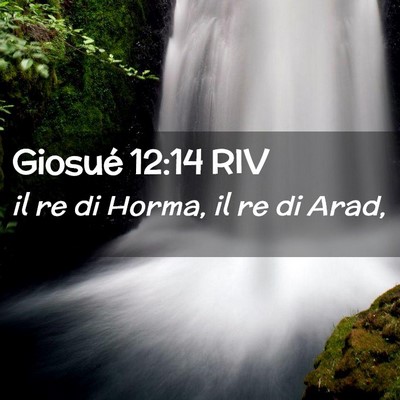 Picture 02 - Giosué 12:14 RIV - il re di Horma, il re di - Bible Verse Picture