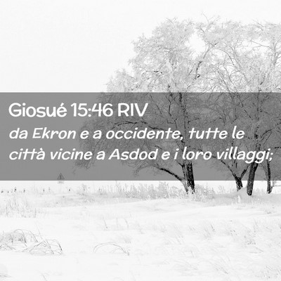 Picture 02 - Giosué 15:46 RIV - da Ekron e a occidente, tutte le città vicine a - Bible Verse Picture