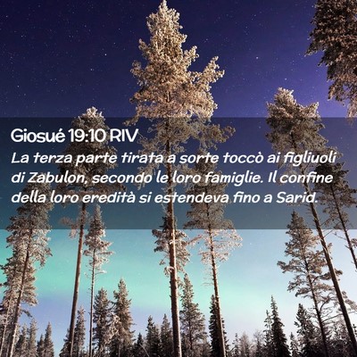 Picture 02 - Giosué 19:10 RIV - La terza parte tirata a sorte toccò ai figliuoli - Bible Verse Picture