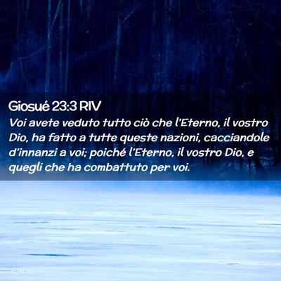 Picture 02 - Giosué 23:3 RIV - Voi avete veduto tutto ciò che l’Eterno, il - Bible Verse Picture