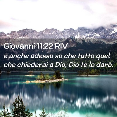 Picture 02 - Giovanni 11:22 RIV - e anche adesso so che tutto quel che chiederai a - Bible Verse Picture