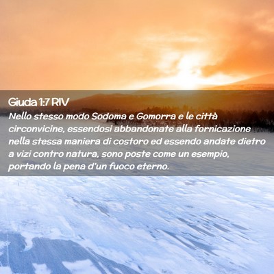 Picture 02 - Giuda 1:7 RIV - Nello stesso modo Sodoma e Gomorra e le città - Bible Verse Picture