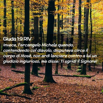 Picture 02 - Giuda 1:9 RIV - Invece, l’arcangelo Michele quando, contendendo - Bible Verse Picture